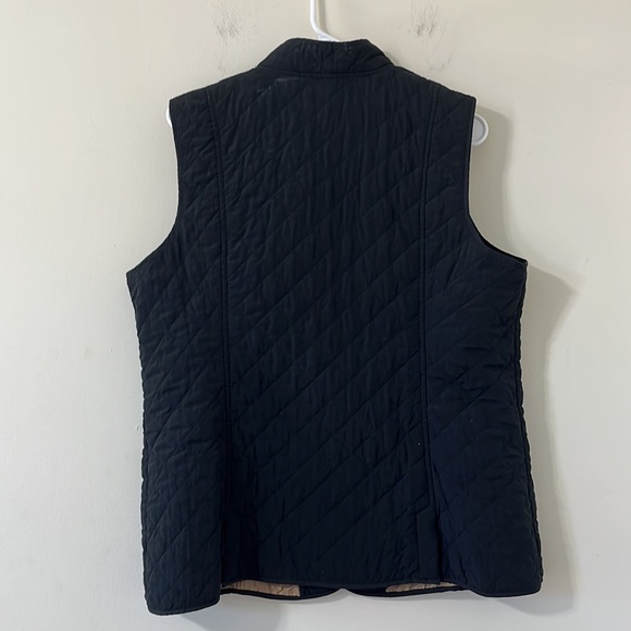 J.Jill Black Quilted Button Down Lightweight Vest Size Large - Picture 9 of 10
